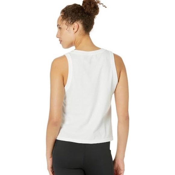 NWT $40 THE NORTH FACE Women S Dome LOGO Cropped Tank Top White Sleeveless Top - Picture 6 of 10
